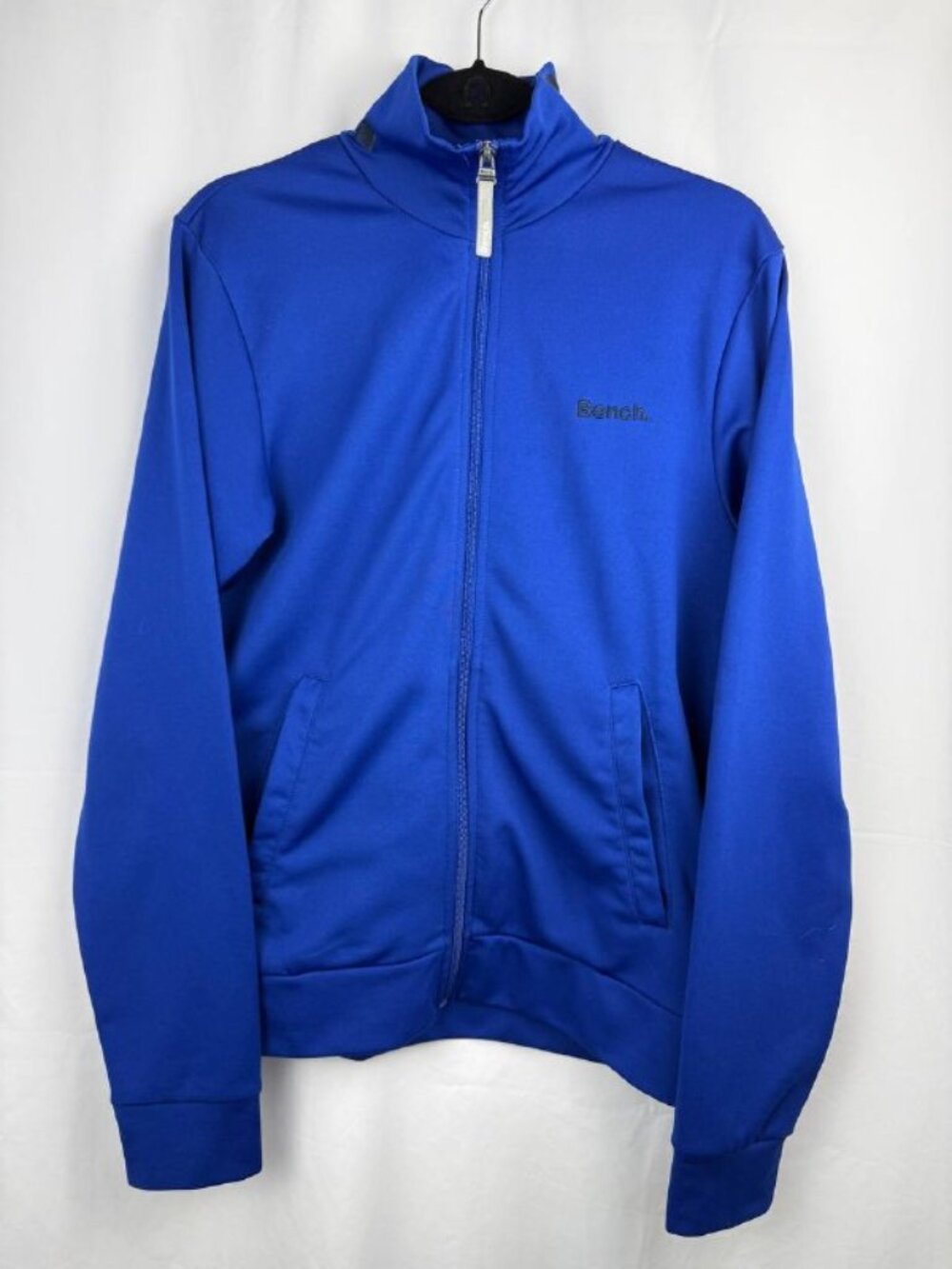 Bench Blue Zip Up Sweater with Standing Collar Men's Size M